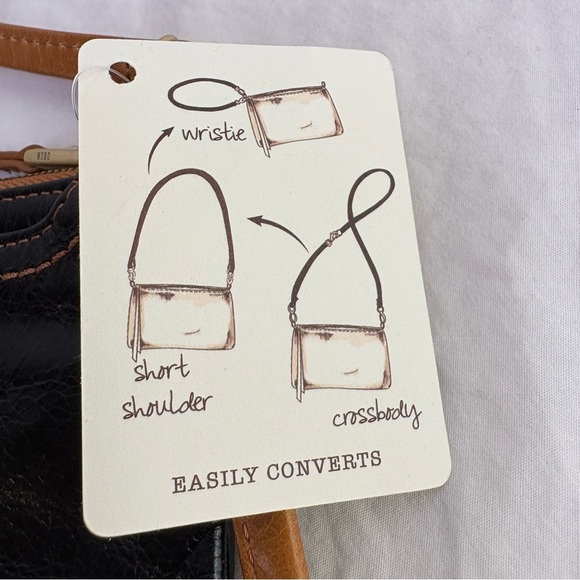 HOBO INTERNATIONAL Darcie Leather Crossbody Wristlet Shoulder Bag Purse NWT - Picture 9 of 14